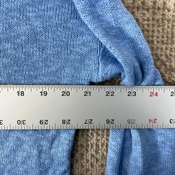 Lilly Pulitzer Sun Sand Sea Blue Pippy Knit Sweater Womens Small Cotton Blend - Picture 5 of 6